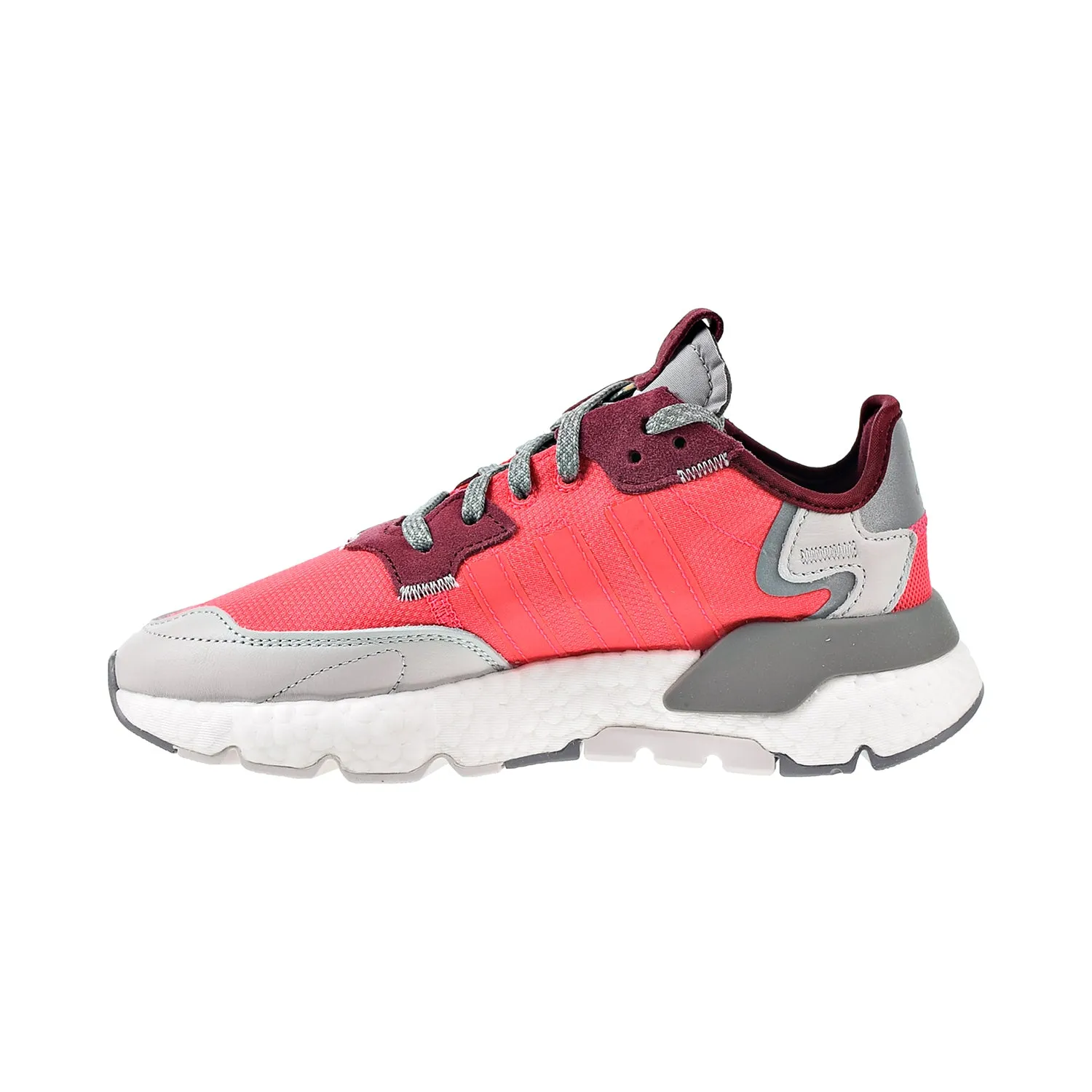 Adidas Nite Jogger Women's Shoes Shock Red-Grey One