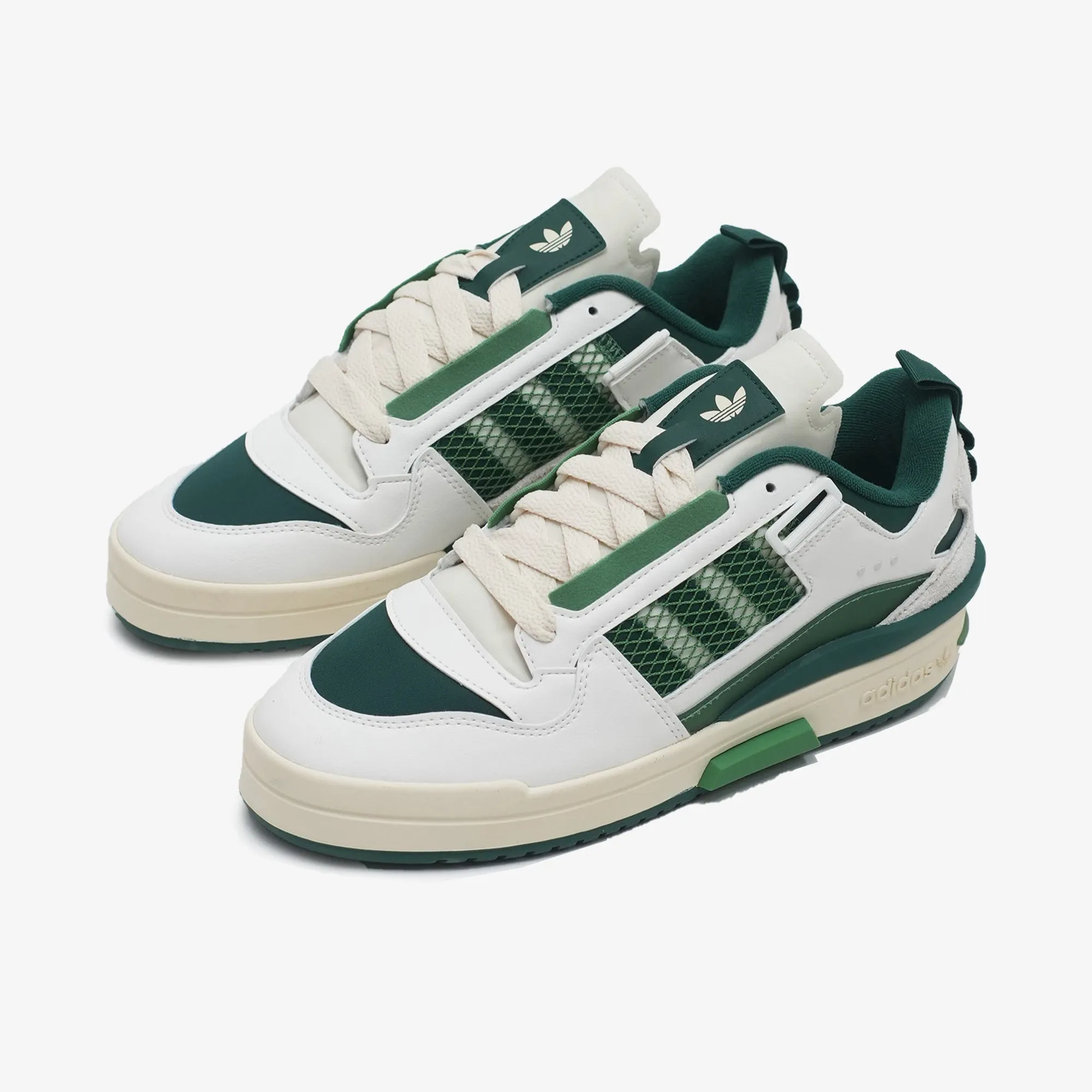 Adidas Originals Forum Mod Low Sneakers - White/Green Colorway