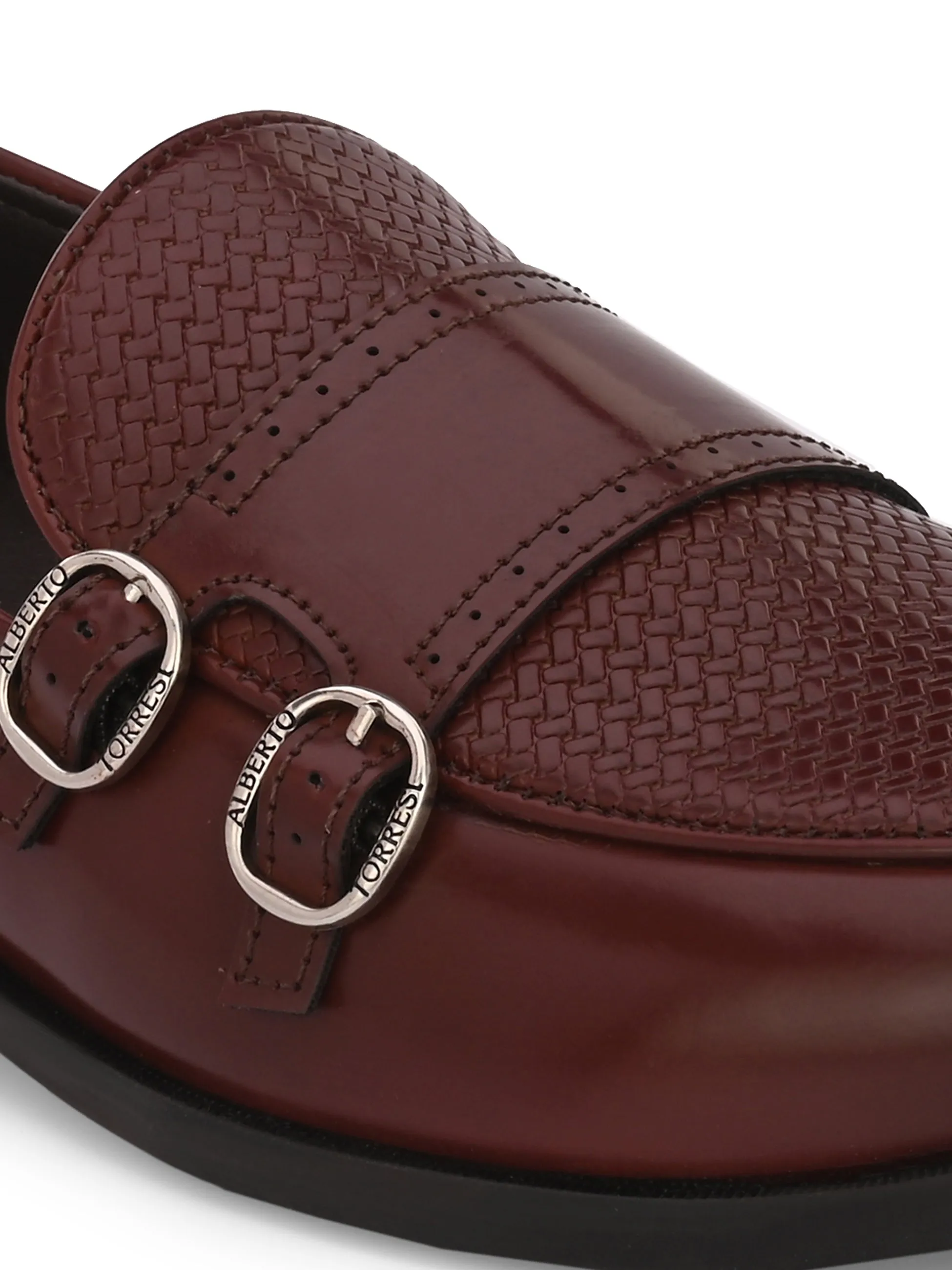 Alberto Torresi Palermo Bordo Men's Double Monk Strap Shoes