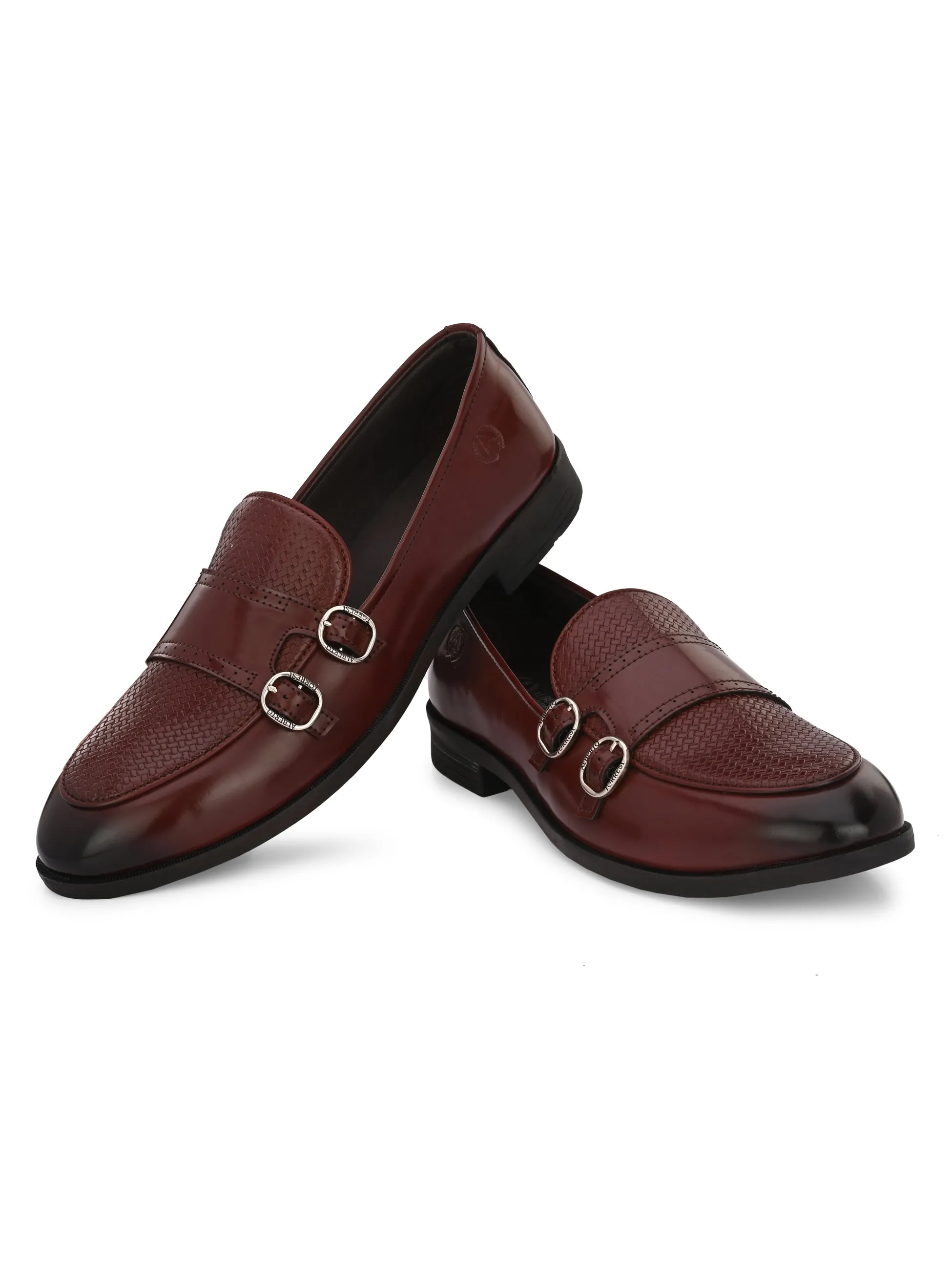 Alberto Torresi Palermo Bordo Men's Double Monk Strap Shoes