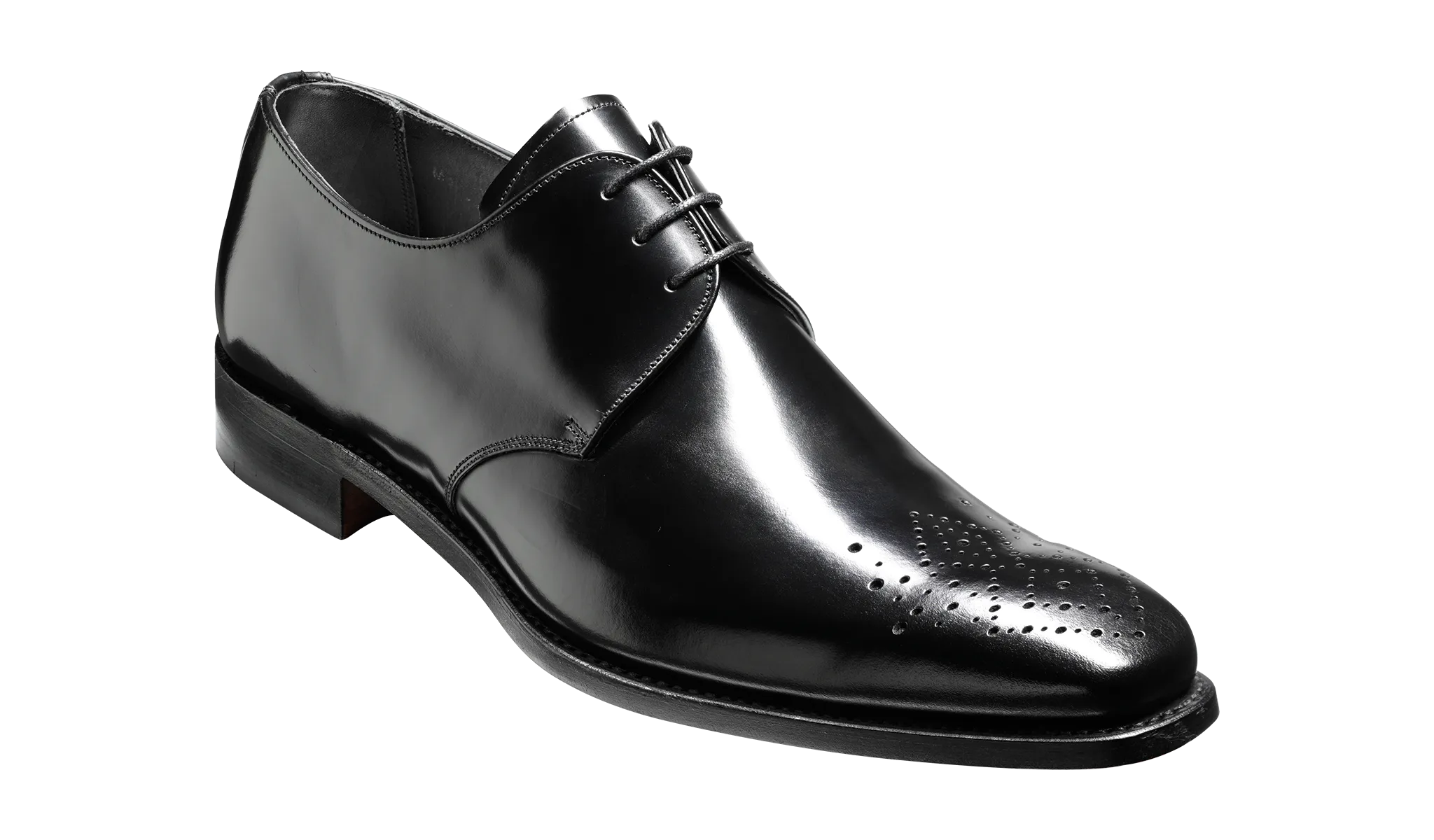 Hi Shine Black - Premium Barker Darlington Smart Business Derby Shoes