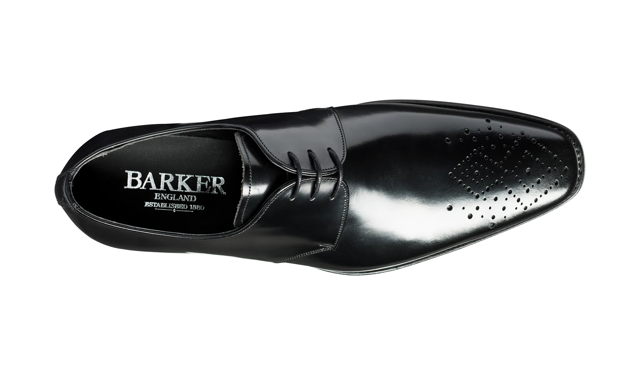 Hi Shine Black - Premium Barker Darlington Smart Business Derby Shoes