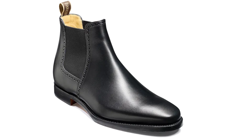 Barker Hawkin Chelsea Boot  -  Black Calf