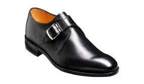 Barker Northcote Single Monk Shoe- Black Calf