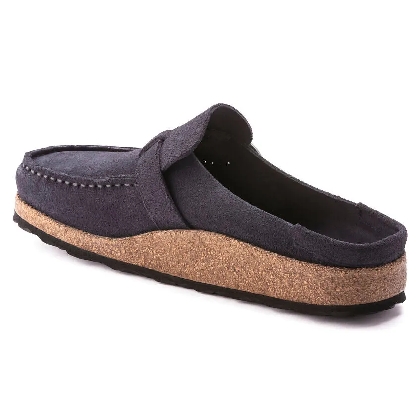 'Birkenstock' Women's Buckley Suede Leather Clog - Navy