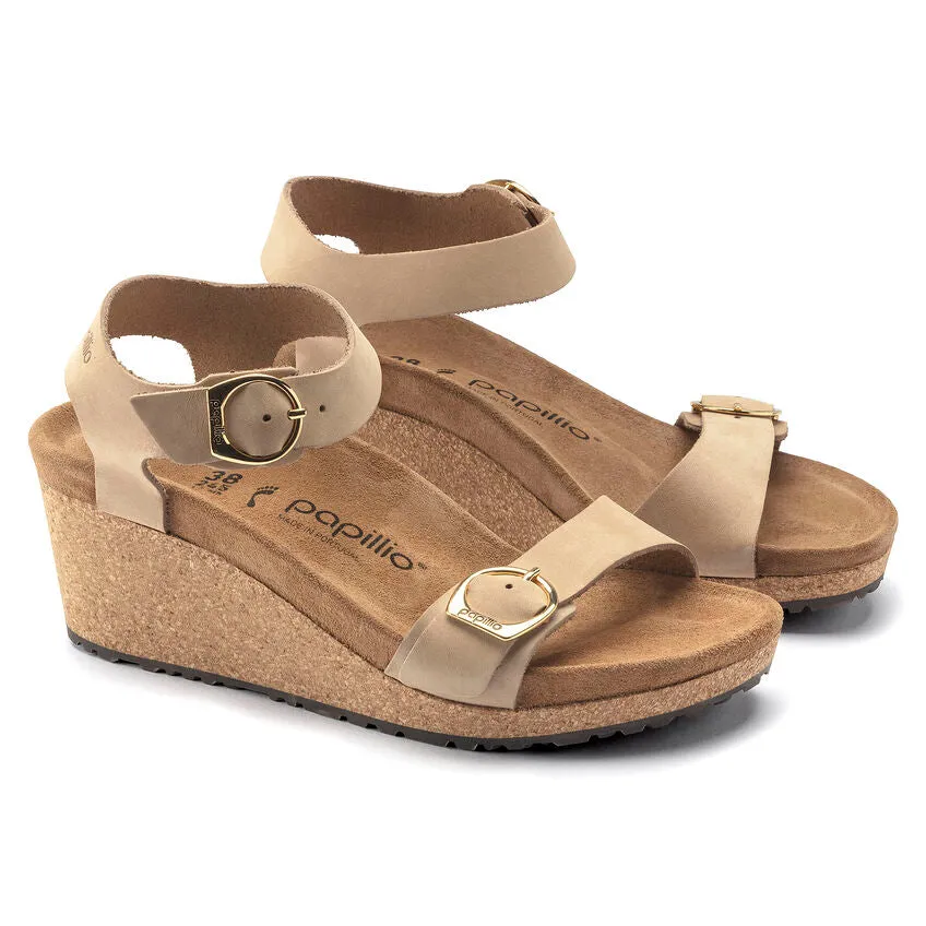 'Birkenstock' Women's Soley Ring-Buckle Oiled Leather Sandal - Sandcastle