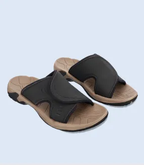 BM5129-BLACK-Men Slippers