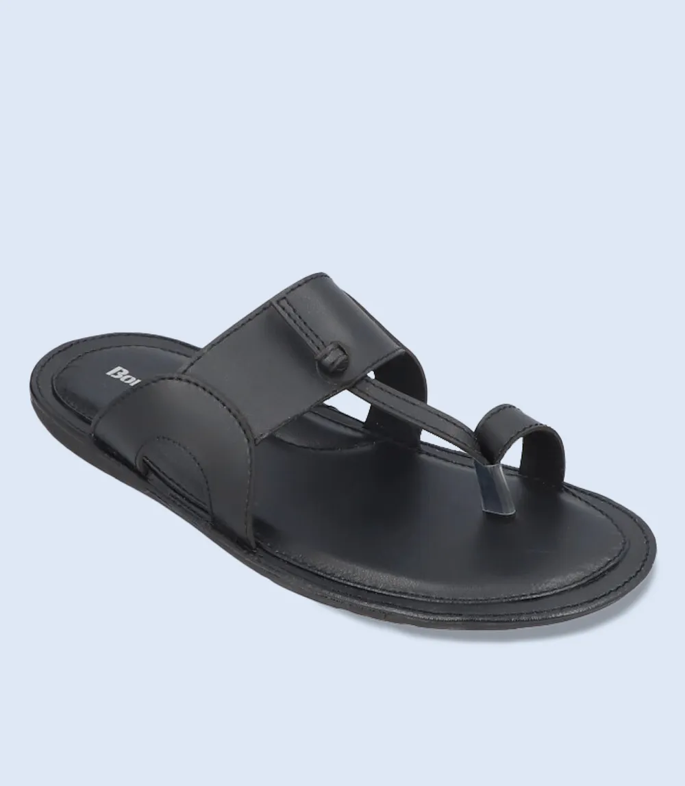 BM5636-BLACK-Men Casual Chappal