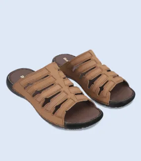 BM5666-BROWN-Men Slipper