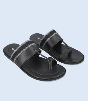 BM5675-BLACK-Men Chappal