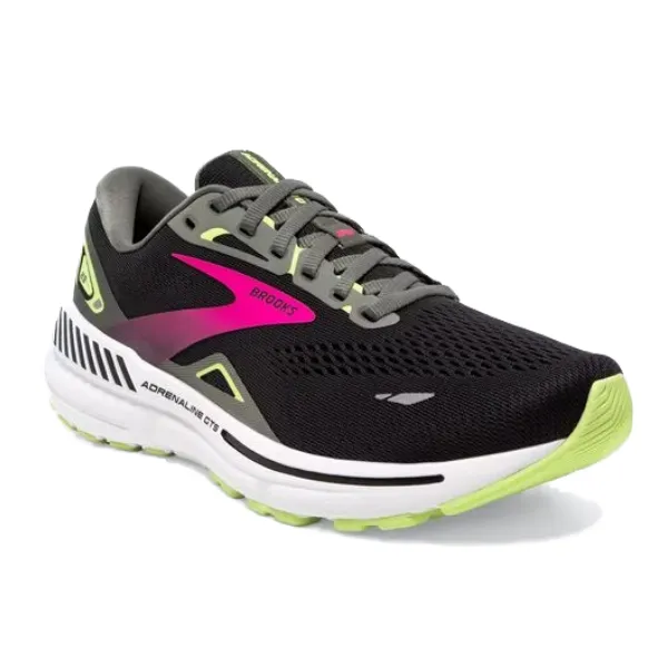 Brooks Women's Adrenaline GTS 23 Black/Gunmetal/Sharp Green