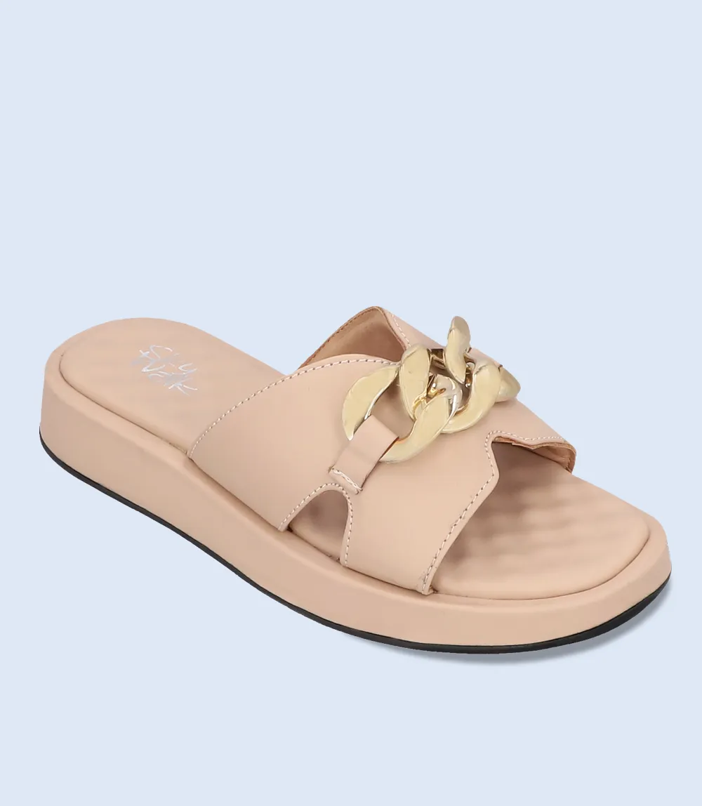 BW8032-TEA-PINK-Women Comfort Slipper