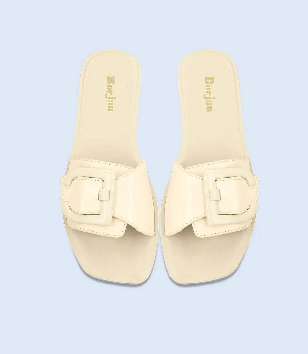 BW9416-OFF WHITE-Women Slipper