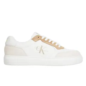 Calvin Klein Jeans Casual Cupsole Fluo Contrast Trainer YM0YM00605-WHTBEG