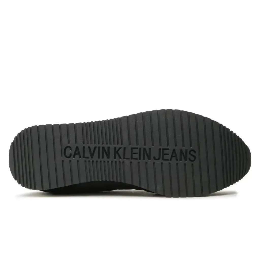 Calvin Klein Jeans Retro Runner Wingtip Mix Trainer - BLK