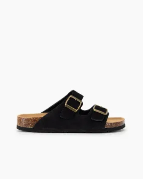 Cork Nubuck Leather Non-slip Flat Sandals