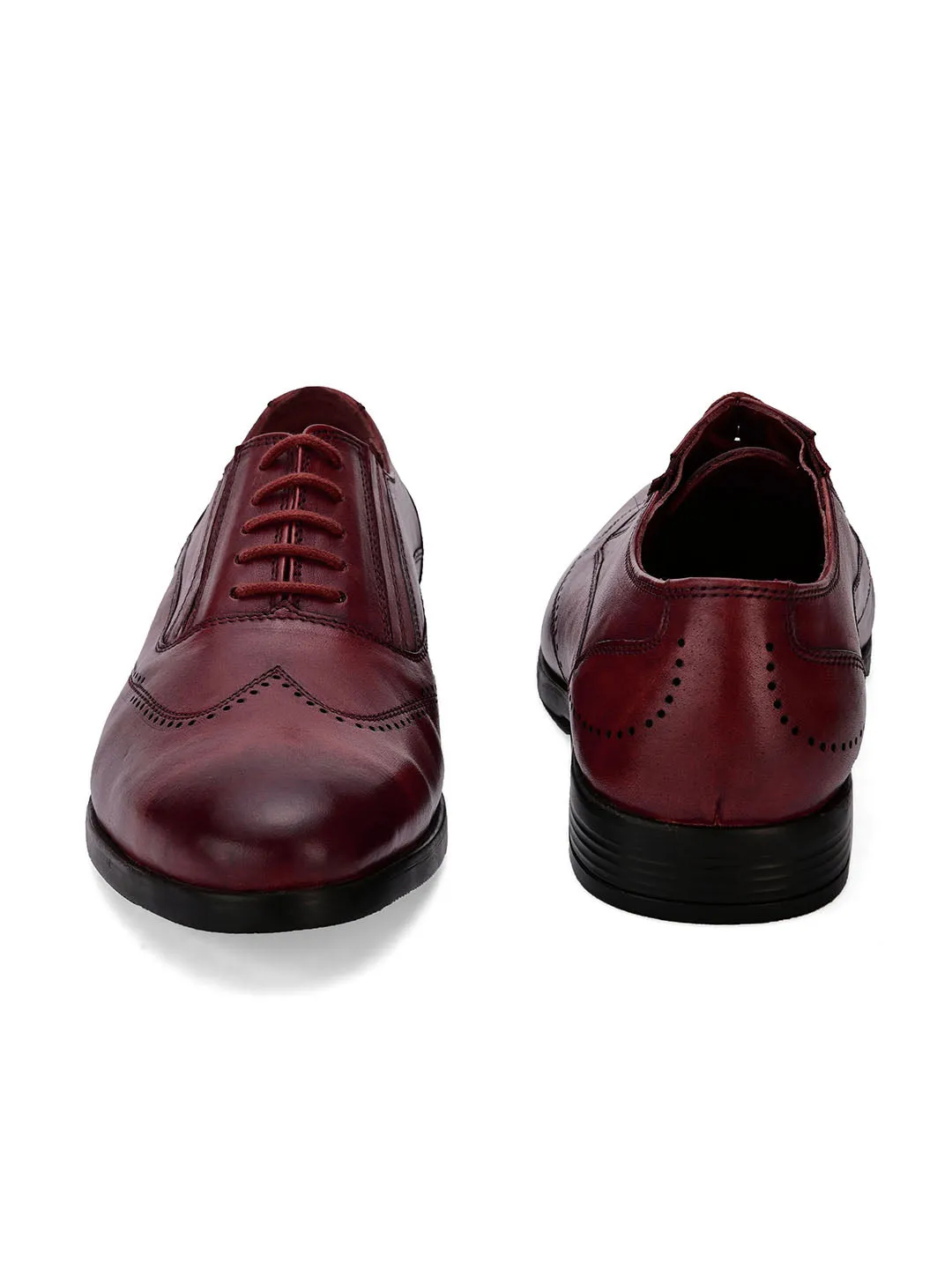 Cruz Cherry Solid Brogues