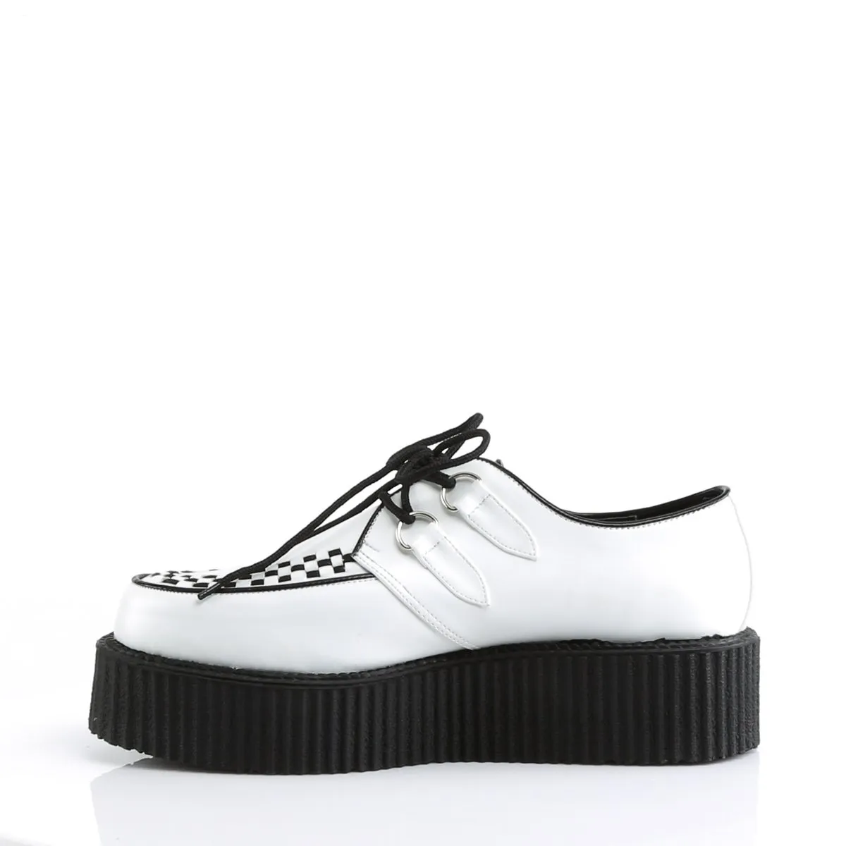 Demonia V-Creeper-502-White-Size 9-Clearance