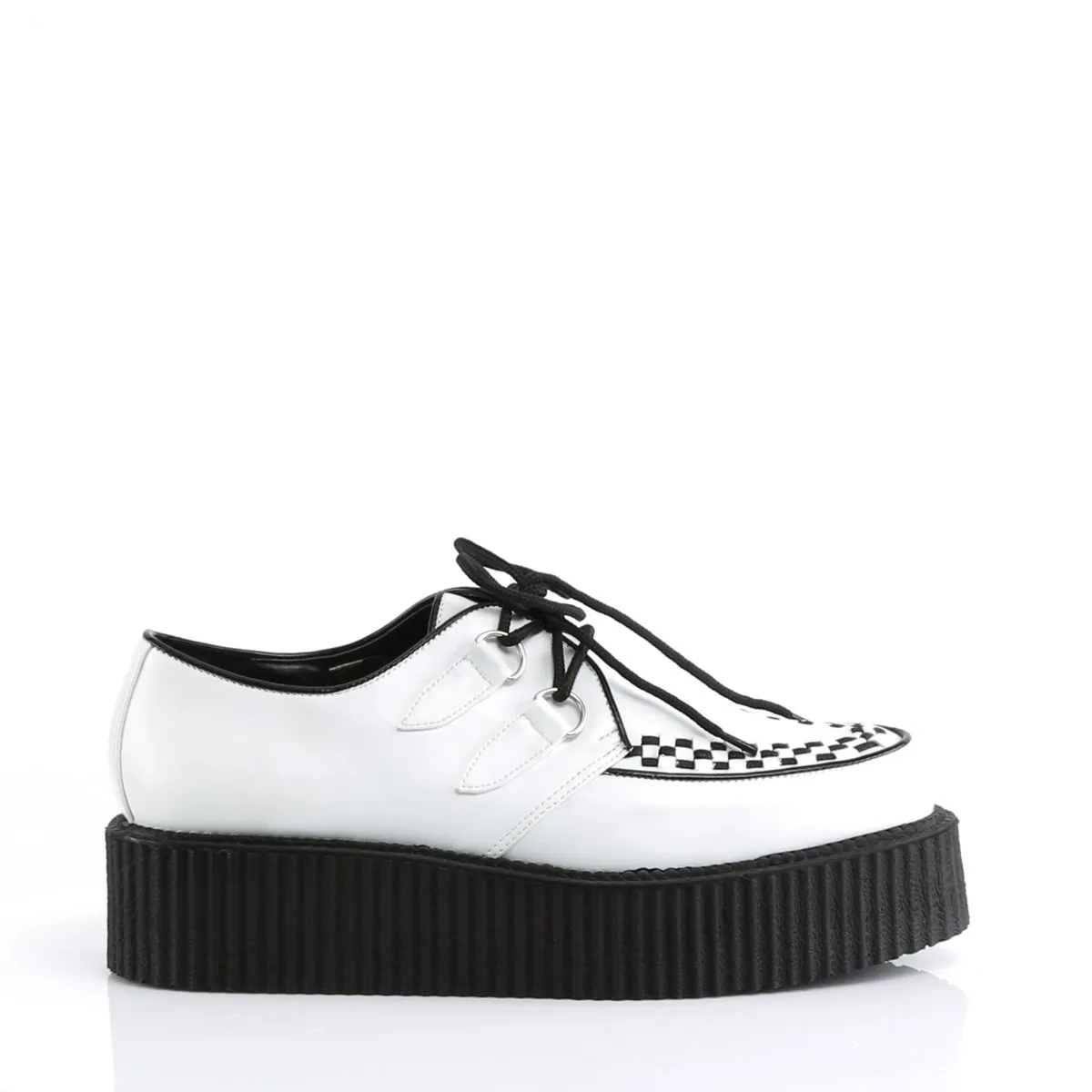 Demonia V-Creeper-502-White-Size 9-Clearance