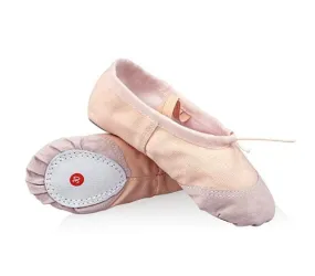 DoGeek Ballet Shoes Ballet Flats Women Ballet Pumps Slippers Pilates Shoes Yoga Shoes Dance Shoe Gymnastics Split Soft Canvas Flat for Children,Adults, Girls and Ladies Sizes