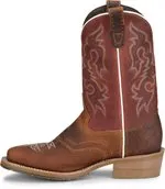 'Double H' Men's 11" Caleb Domestic Boot - Tan / Burgundy