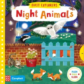 First Explorers Night Animals Board Book