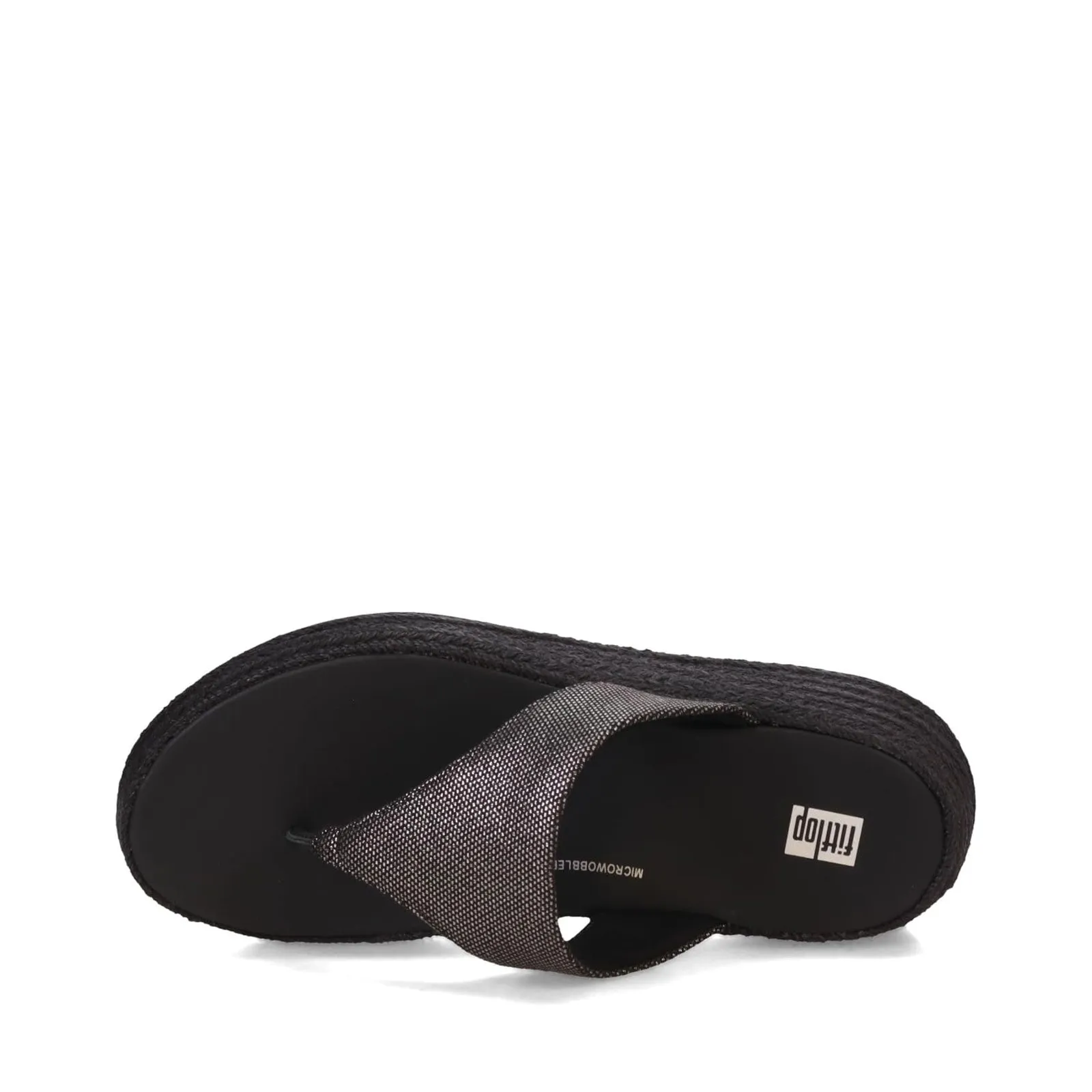 FitFlop F-Mode Espadrille HP8-001 (Black)