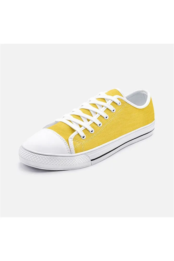 Gold Fiber Unisex Low Top Canvas Shoes