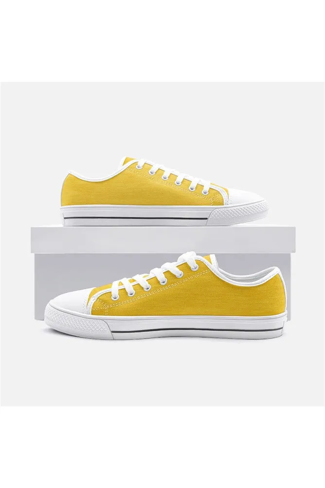 Gold Fiber Unisex Low Top Canvas Shoes