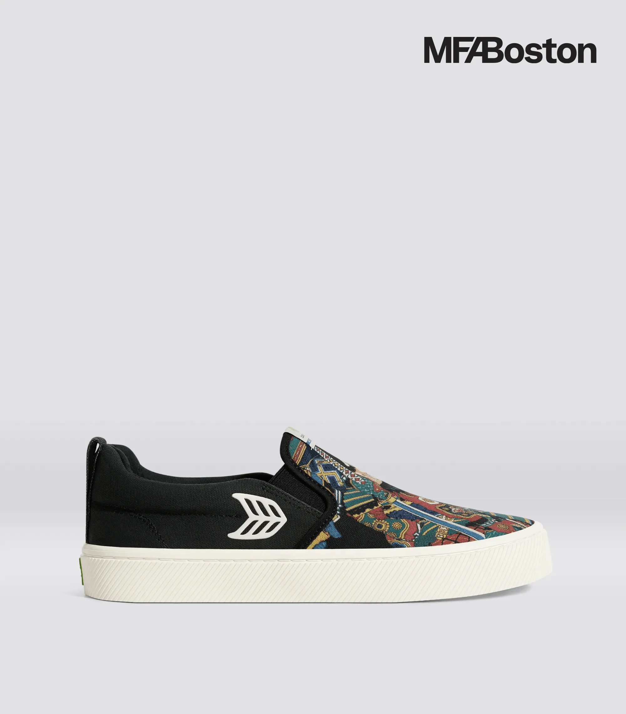 Hokusai SLIP-ON Warrior Print Canvas Sneaker Women