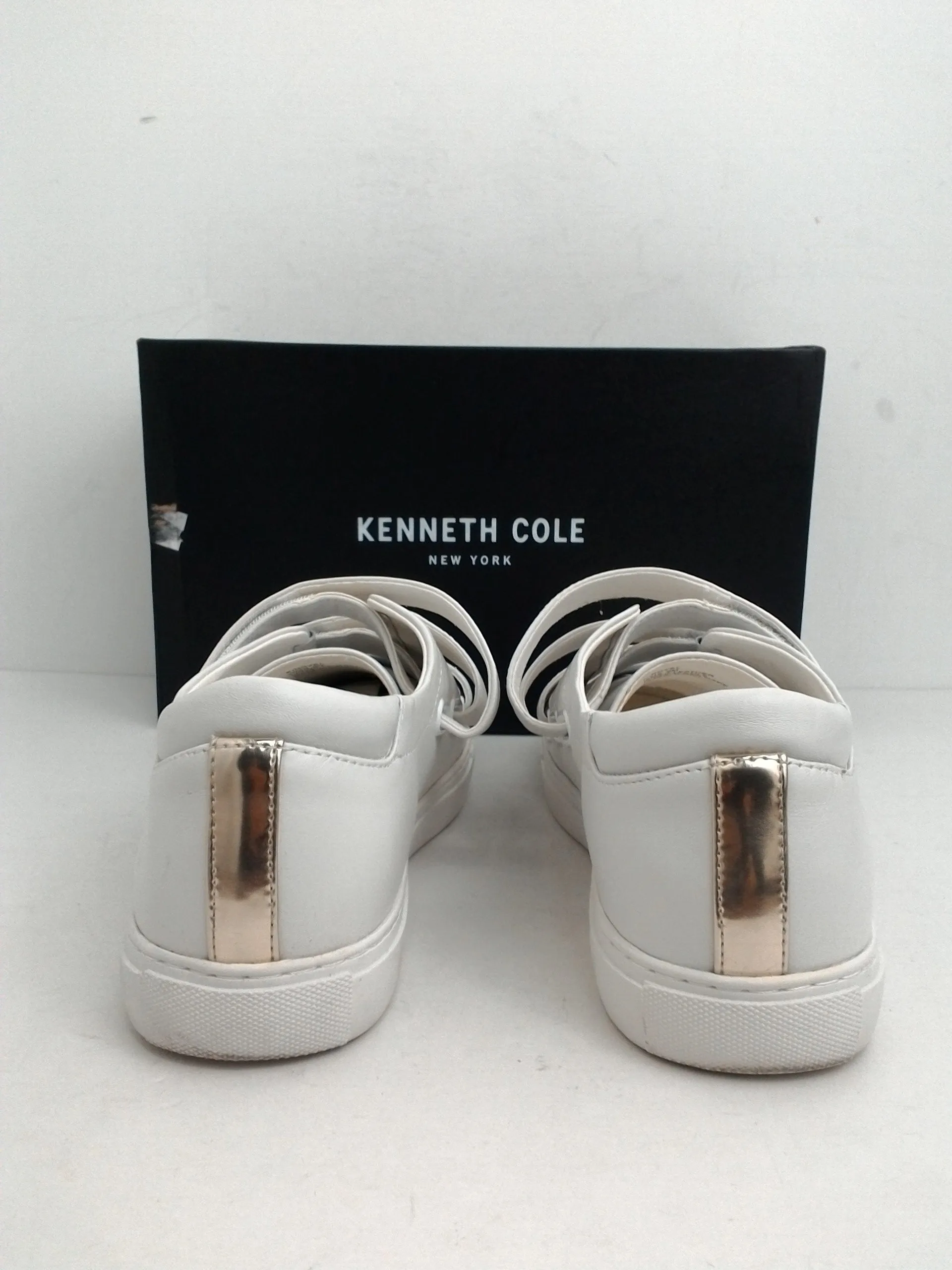 Kenneth Cole New York Women's Kingvel White Sneakers Size 9 M