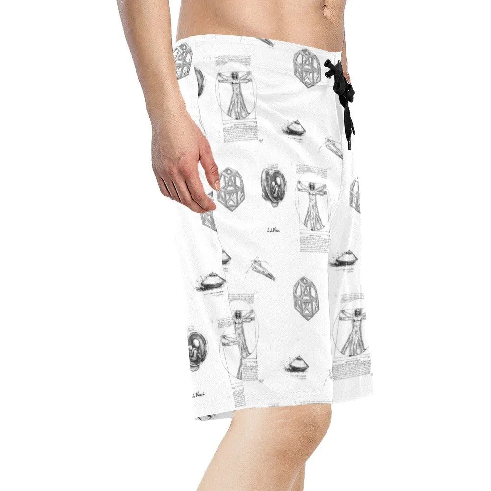 l da vince 5 Men's All Over Print Board Shorts (Model L16)