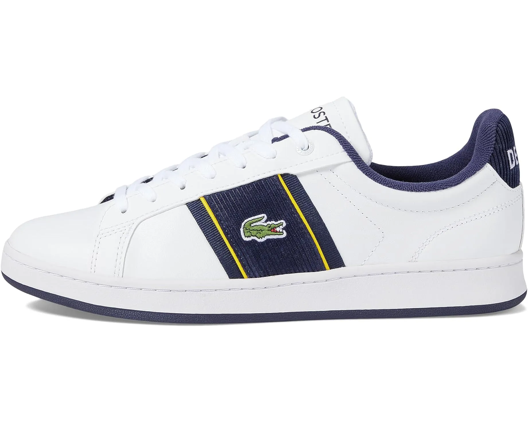 LACOSTE Men's Carnaby Pro Leather Sneakers - White/Navy