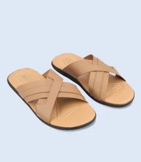 M7552-BEIGE-Men Slipper