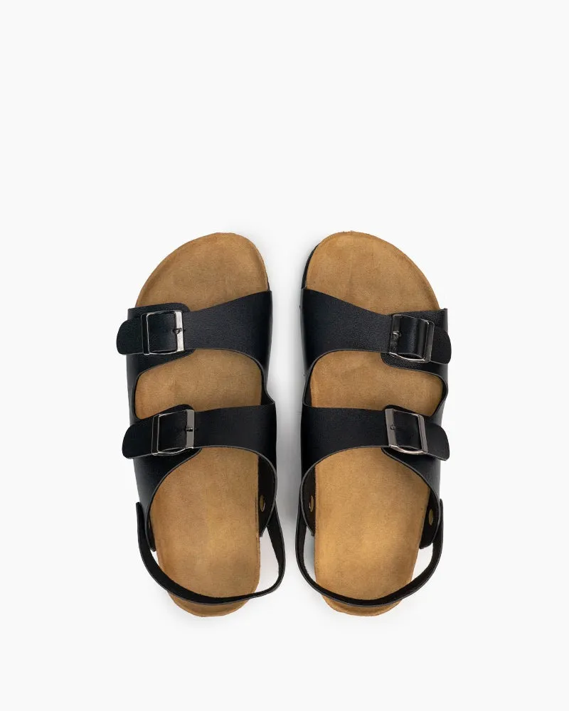 Men's Adjustable Buckle Comfort Cork Footbed Sandals