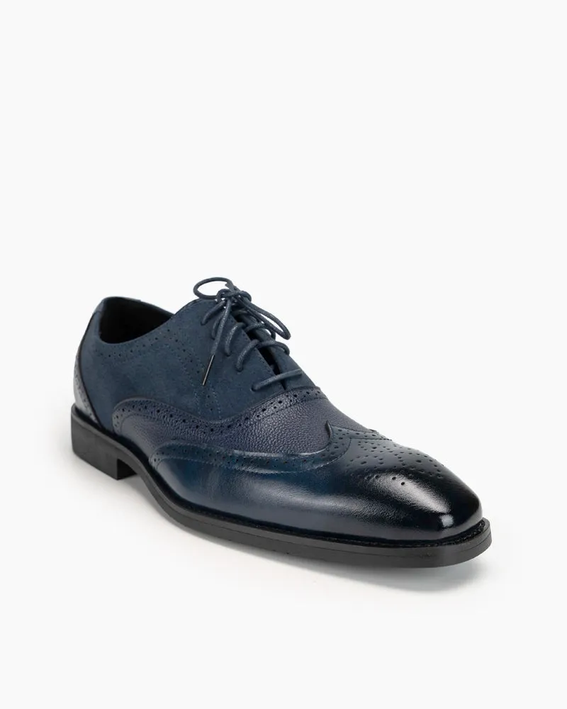 Men's Manmade Lace-up Wingtips Brogue Shoes Oxfords