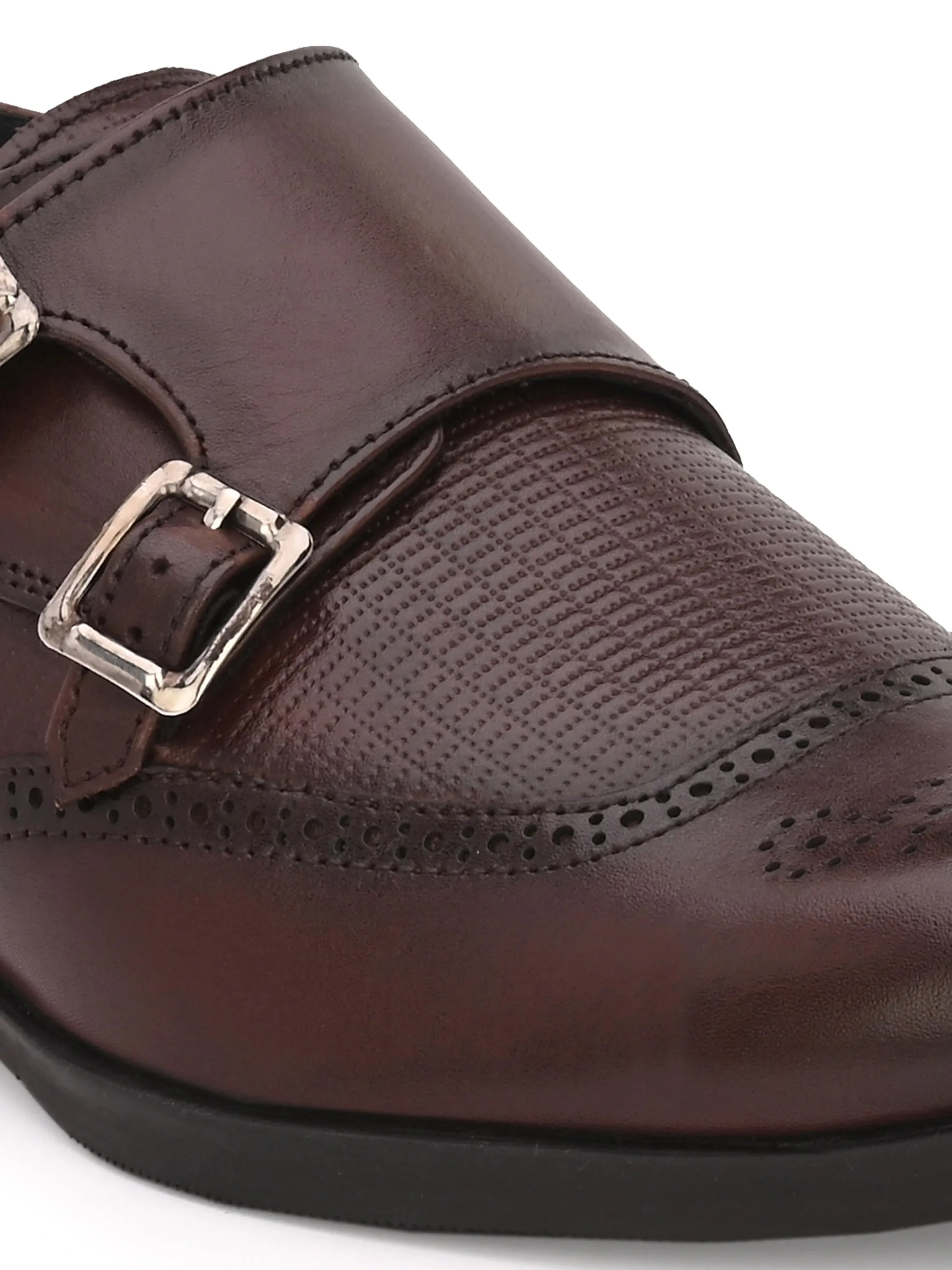 Mitchell Brown Monk Shoes