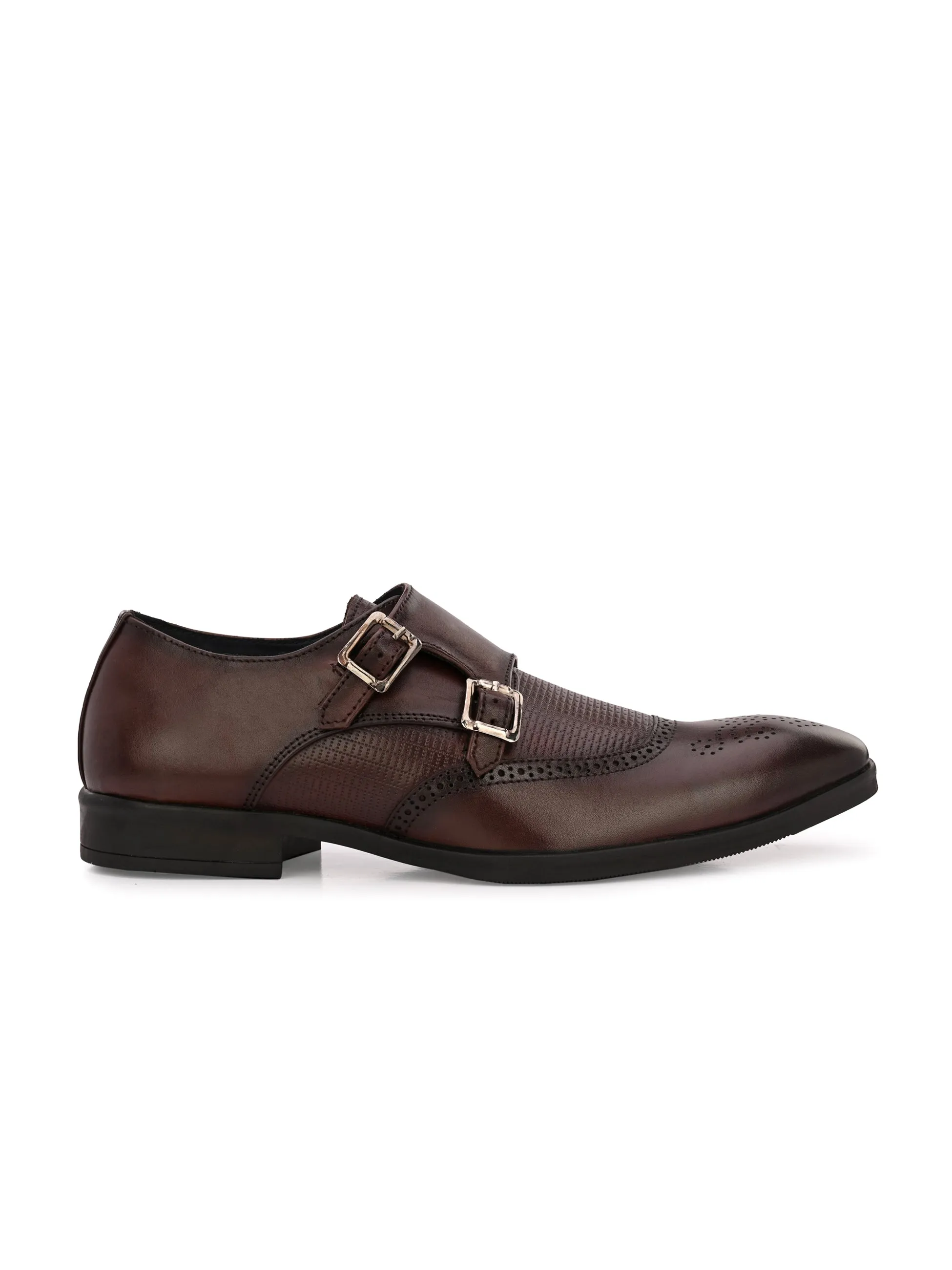 Mitchell Brown Monk Shoes