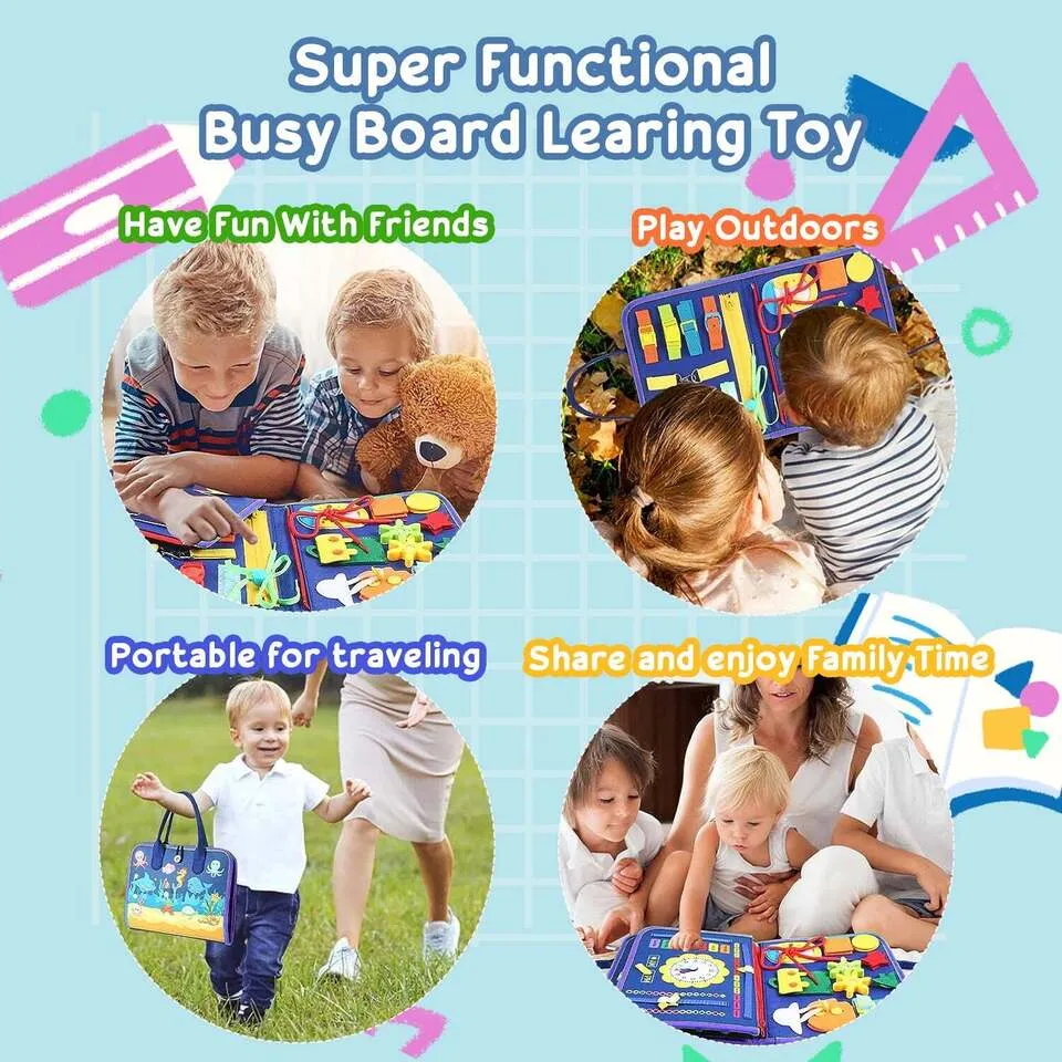 Montessori Toddler Sensory Educational Toy Board