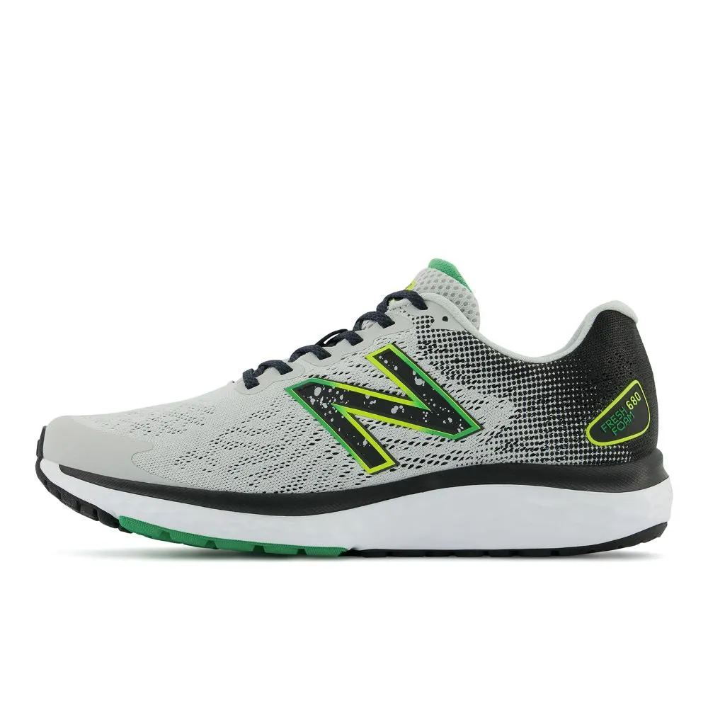 'New Balance' Men's Fresh Foam 680v7 - Grey / Black & Lemonade