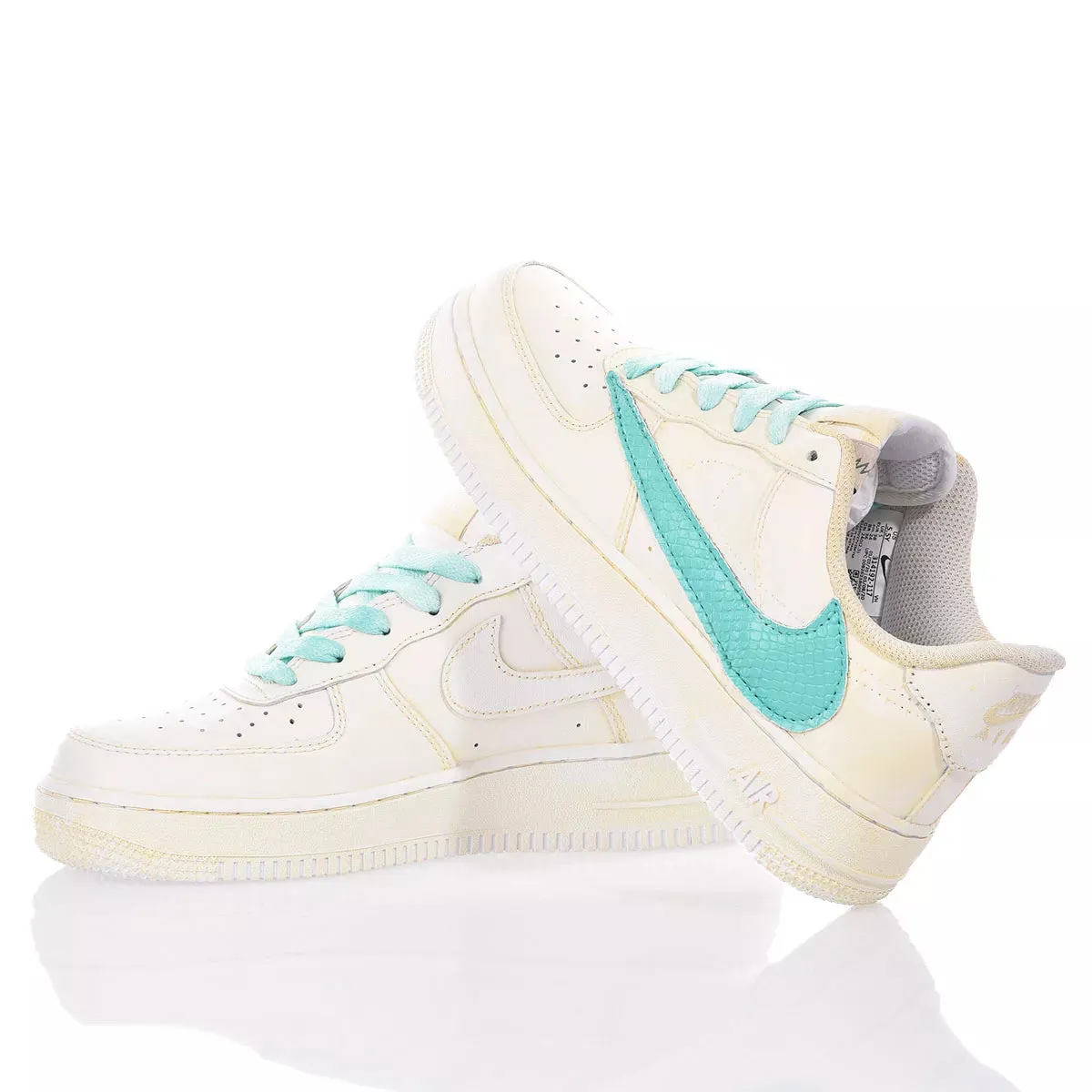 Nike Air Force 1 Cream Tiffany (Custom Sneaker)