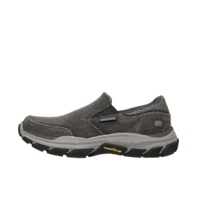 Skechers Respected Canvas Slip On Charcoal