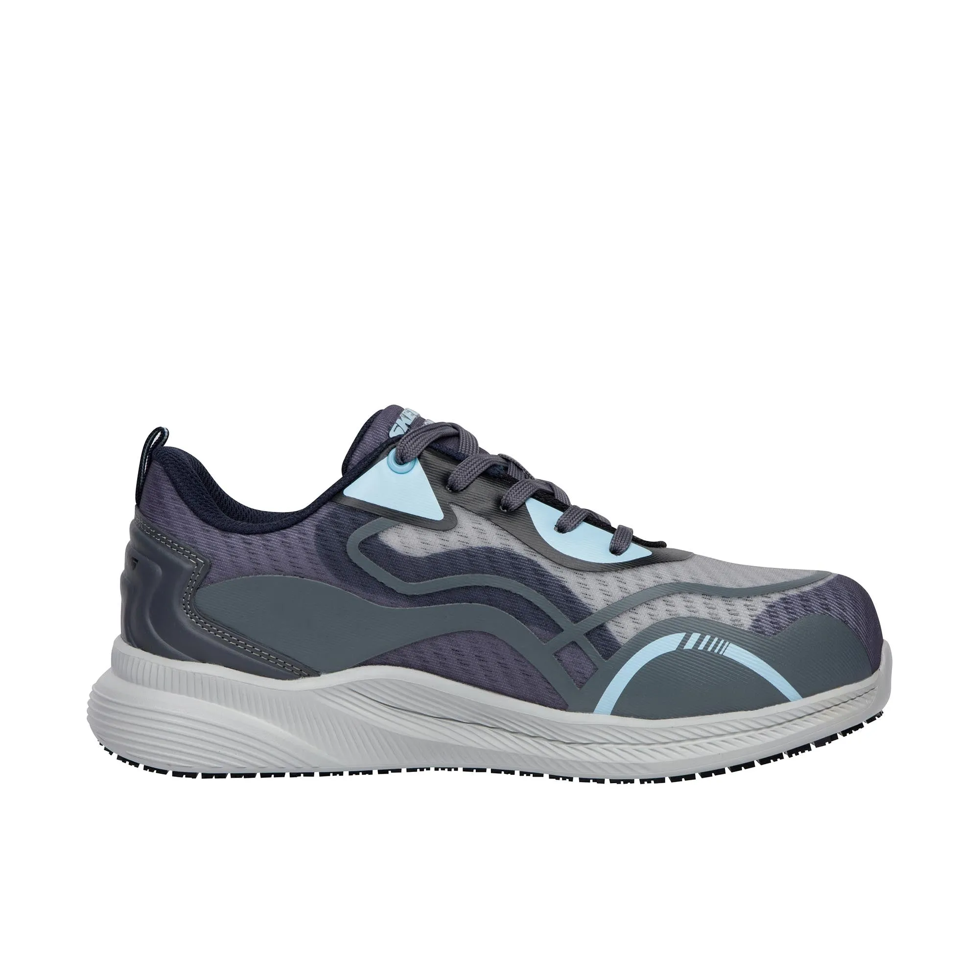 Skechers Womens Carbix Composite Toe Gray Aqua