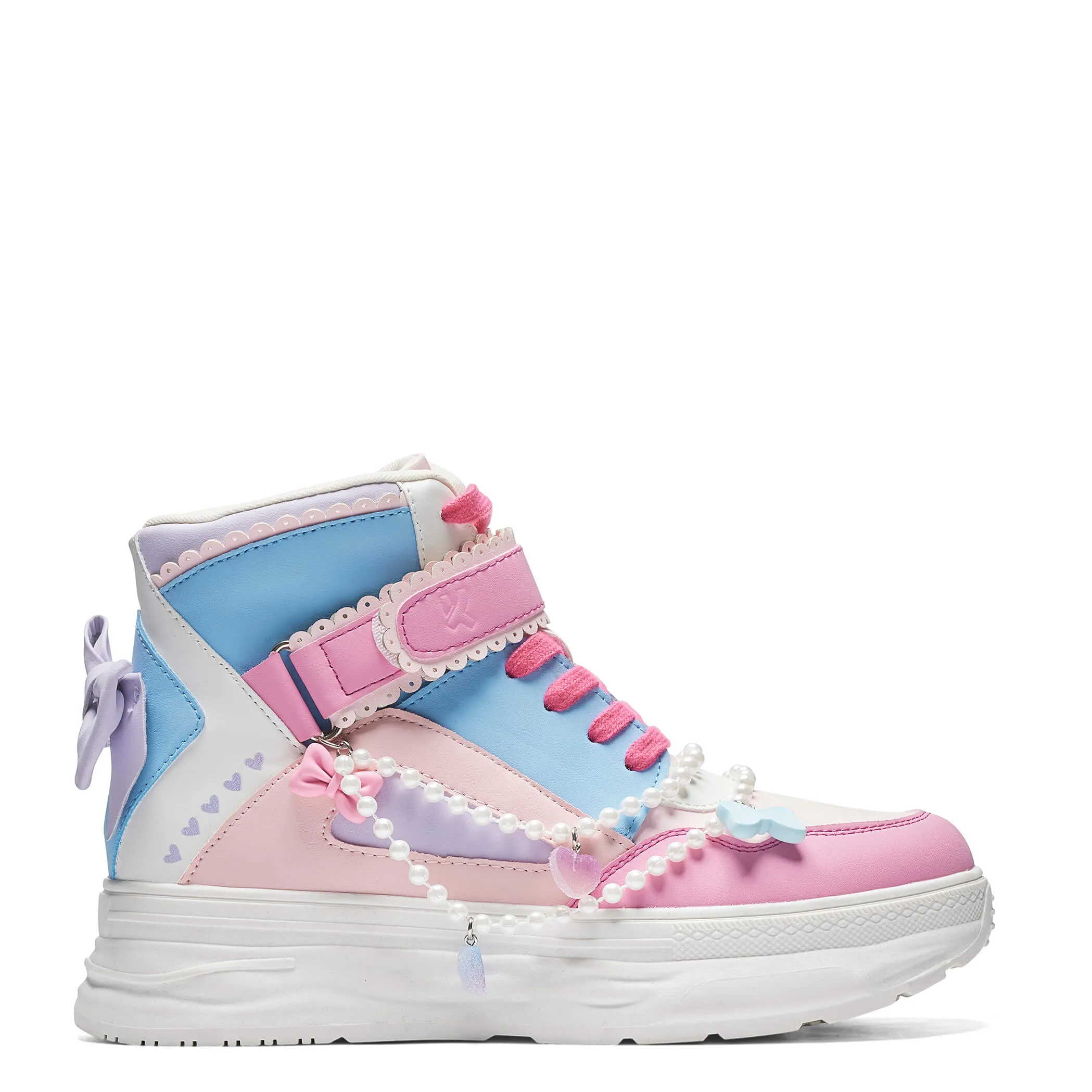 Sugar Wishes Chunky Hi Top Trainers - Pastel Multi