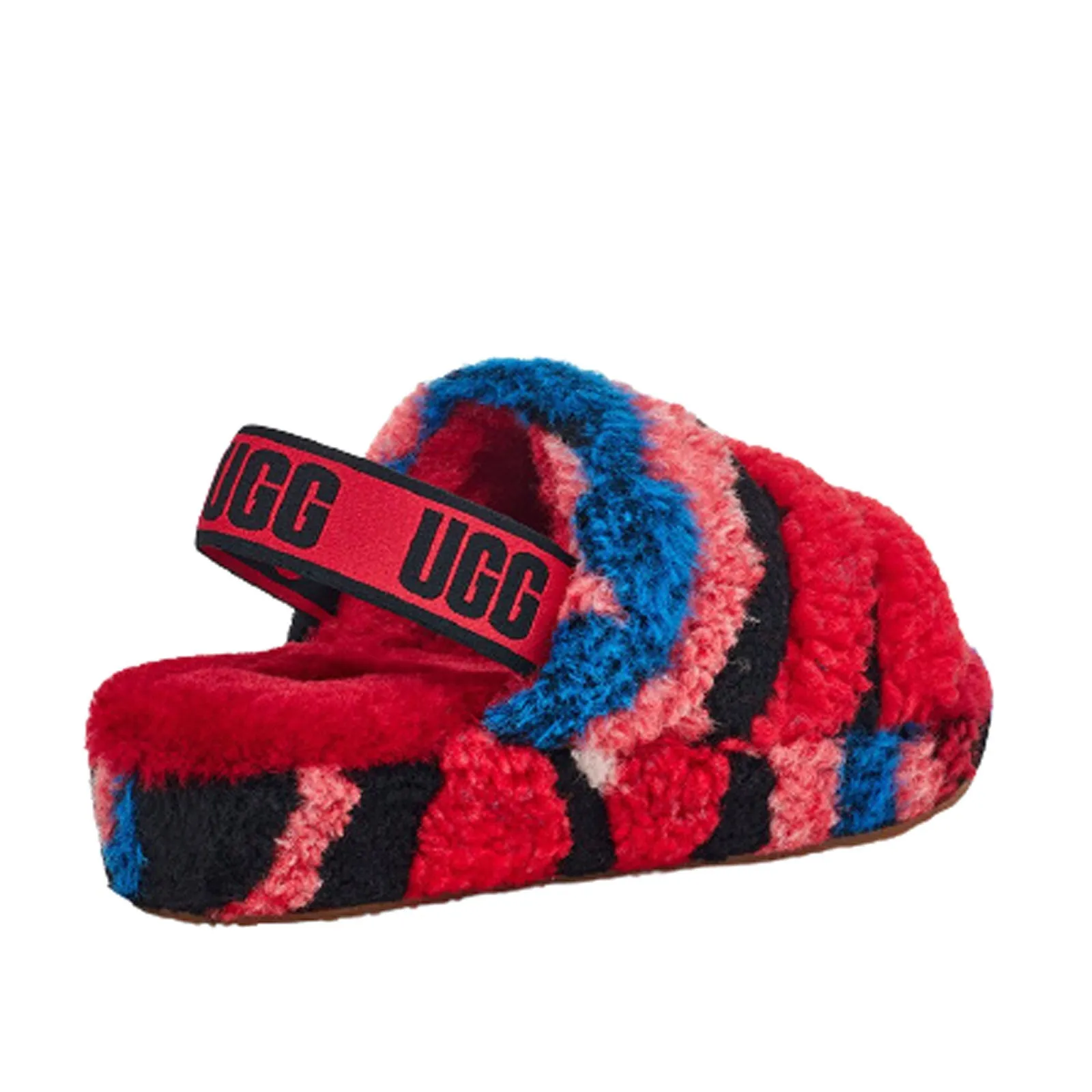 UGG Fluff Yeah Slide Cali Collage 1118164 (Red Cali)