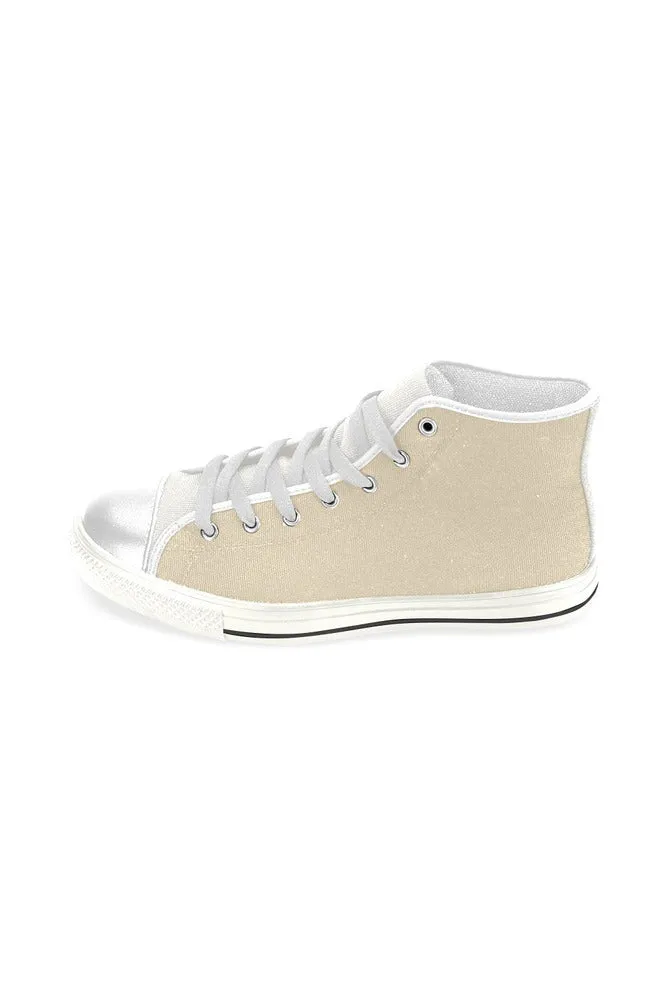 Vanila Custard Men’s Classic High Top Canvas Shoes (Model 017)