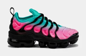 VaporMax Plus Womens Running Shoes (Black/Pink/Green)