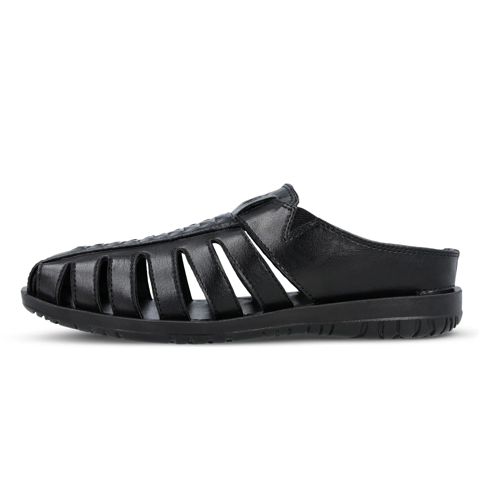 Mens Walkaroo WG5474 Black Sandals - Stylish, Comfortable, and Durable Footwear